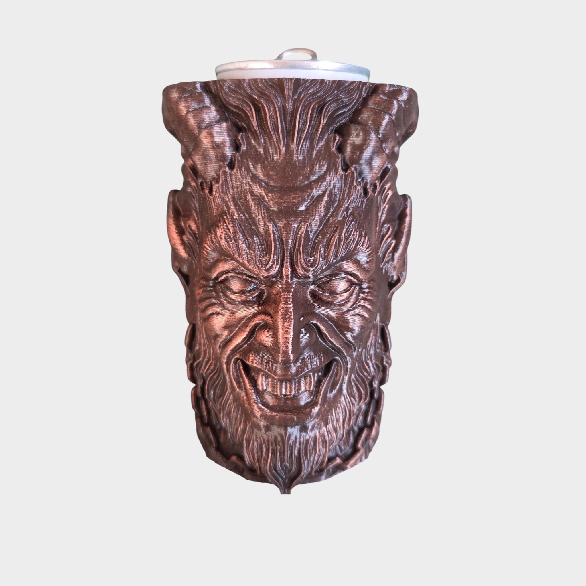 Shackled - Krampus Can Holder Mug – Fantasy Tankard for 330 ml and 500 ml (12 oz / 16–16.9 oz) Cans | Perfect for DND and Tabletop Gaming