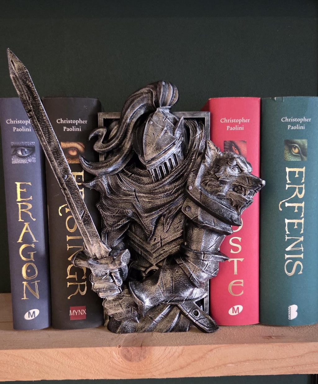 Knight Book Nook | Medieval Knight Bookshelf Insert | Fantasy Book Decor for Readers | Unique Gift