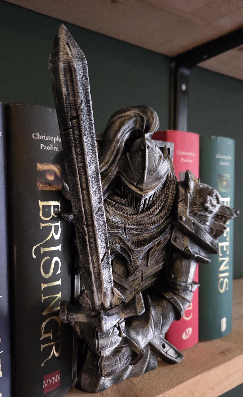 Knight Book Nook | Medieval Knight Bookshelf Insert | Fantasy Book Decor for Readers | Unique Gift