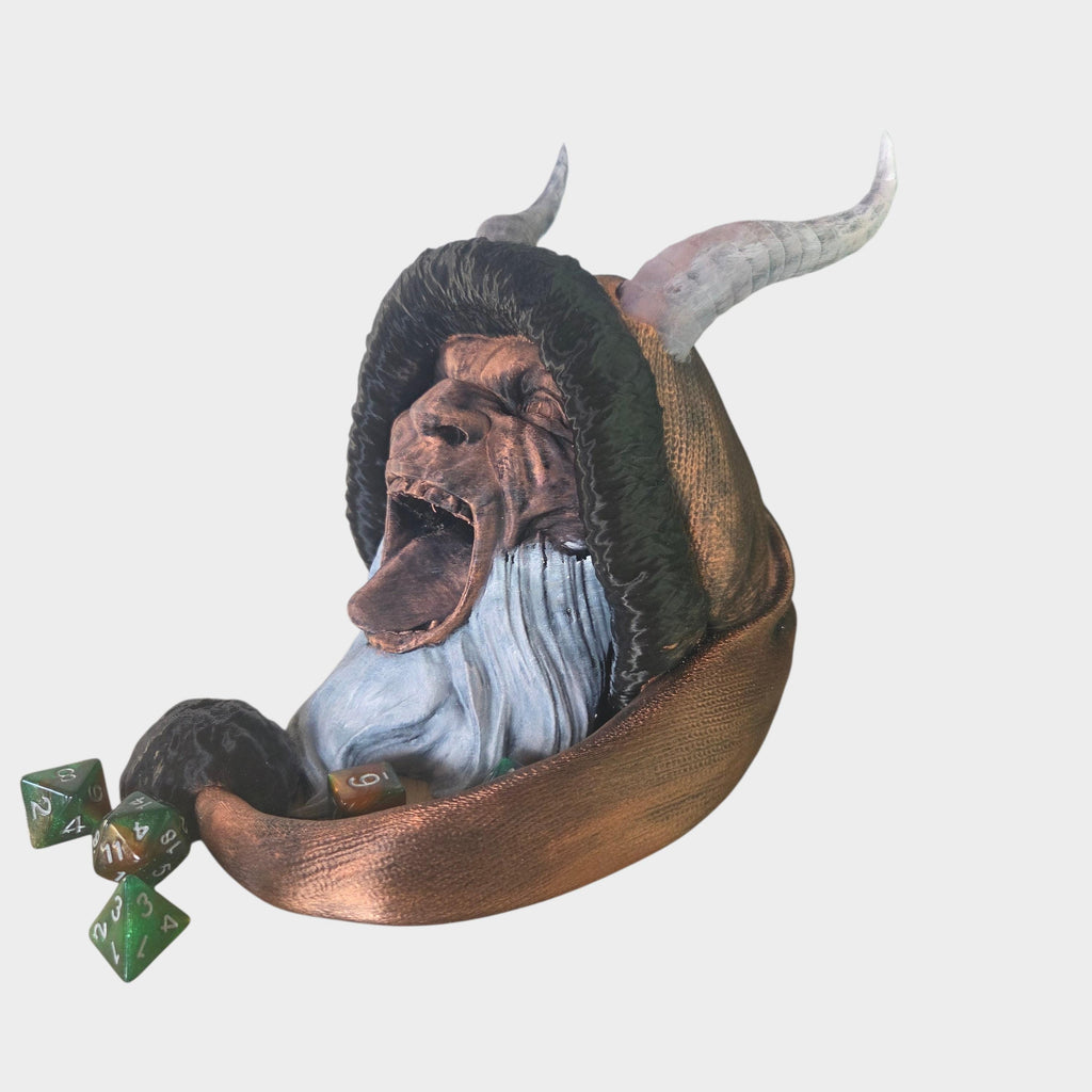 Krampus Dice Tower | Demon Dice Roller for DND | RPG Fantasy Dice Tower | Tabletop Gaming Accessory