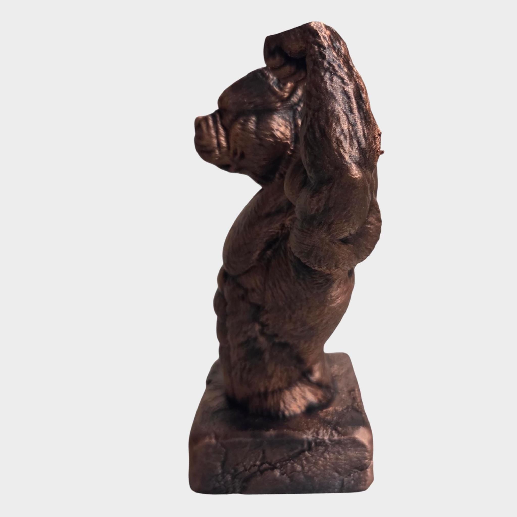 Muscular Bulldog Bust – Strong Dog Sculpture – Gothic Home Decor – Gym Decor Statue – Powerful Animal Figurine