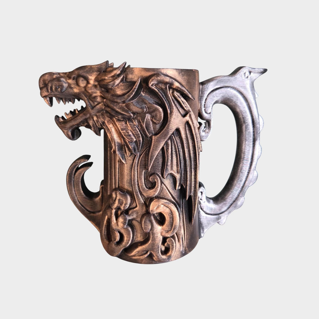 Dragon Can Holder Mug – Fantasy Tankard for 330 ml and 500 ml (12 oz / 16–16.9 oz) Cans | Perfect for DND and Tabletop Gaming