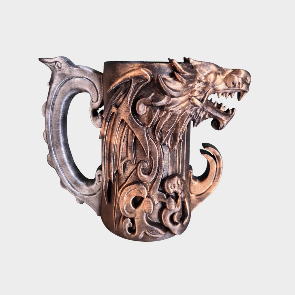 Dragon Can Holder Mug – Fantasy Tankard for 330 ml and 500 ml (12 oz / 16–16.9 oz) Cans | Perfect for DND and Tabletop Gaming
