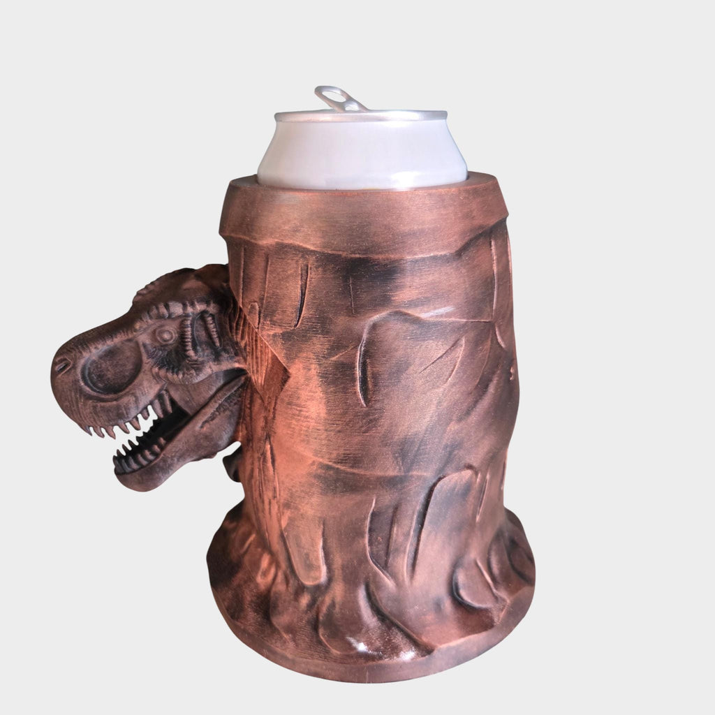 T-rex Can Holder Mug – Fantasy Tankard for 330 ml and 500 ml (12 oz / 16–16.9 oz) Cans | Perfect for DND and Tabletop Gaming