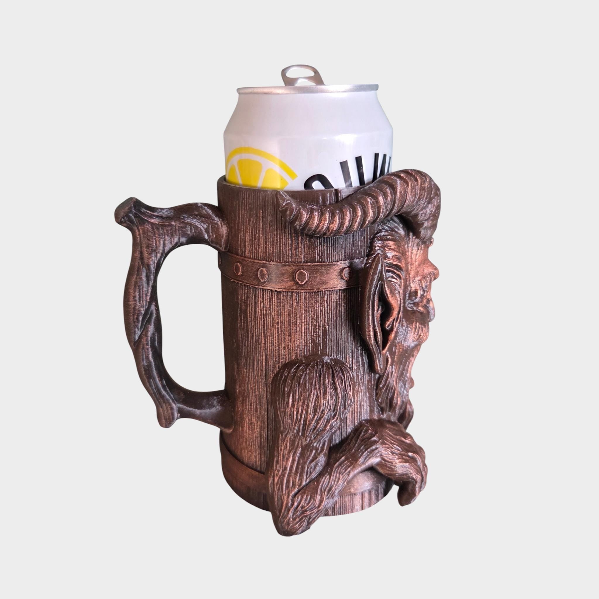 Servile - Krampus Can Holder Mug – Fantasy Tankard for 330 ml and 500 ml (12 oz / 16–16.9 oz) Cans | Perfect for DND and Tabletop Gaming