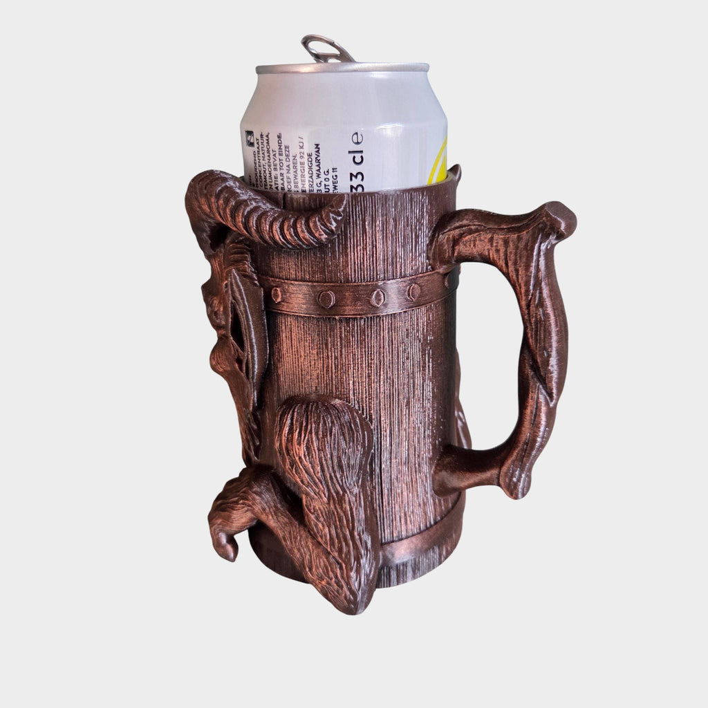 Servile - Krampus Can Holder Mug – Fantasy Tankard for 330 ml and 500 ml (12 oz / 16–16.9 oz) Cans | Perfect for DND and Tabletop Gaming