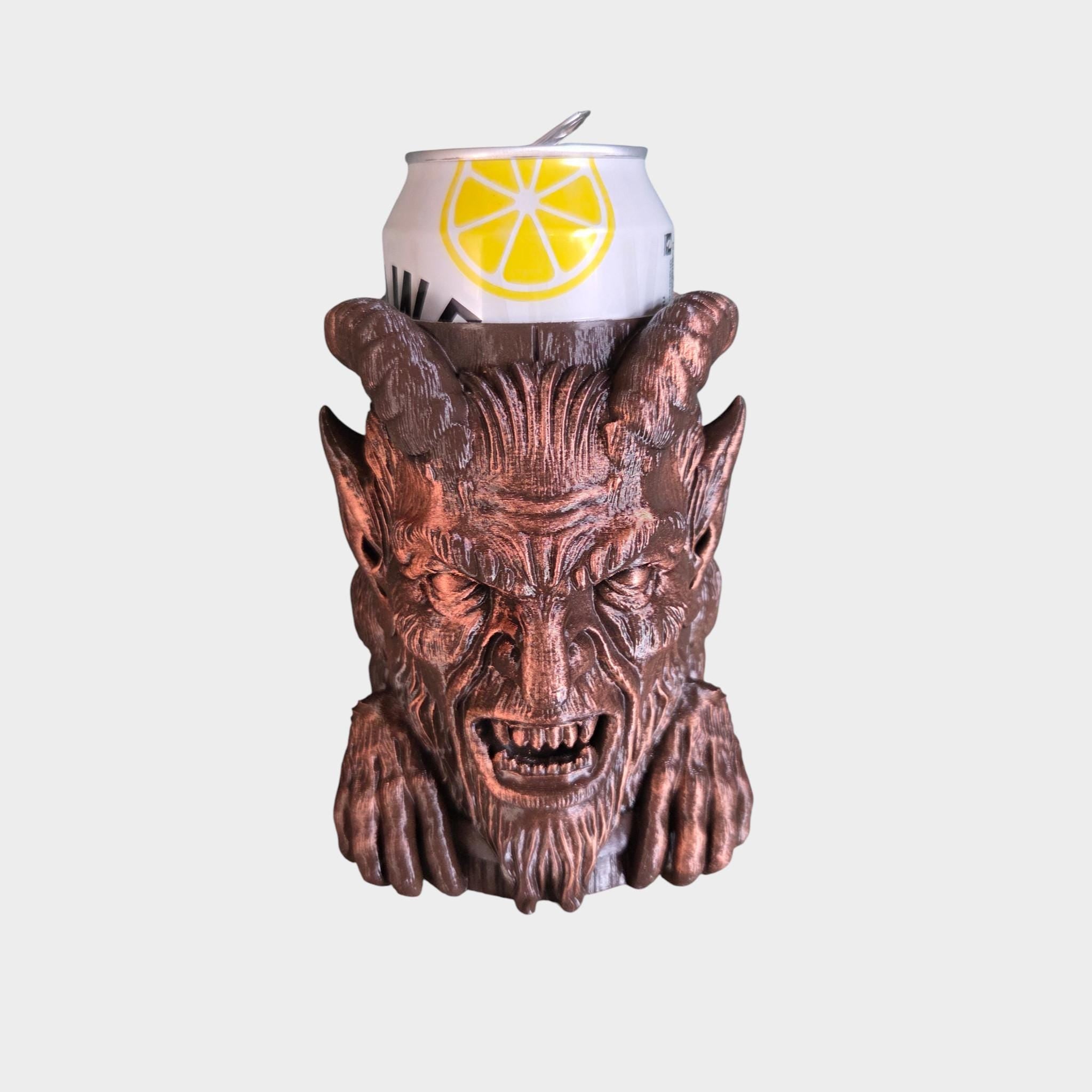 Servile - Krampus Can Holder Mug – Fantasy Tankard for 330 ml and 500 ml (12 oz / 16–16.9 oz) Cans | Perfect for DND and Tabletop Gaming