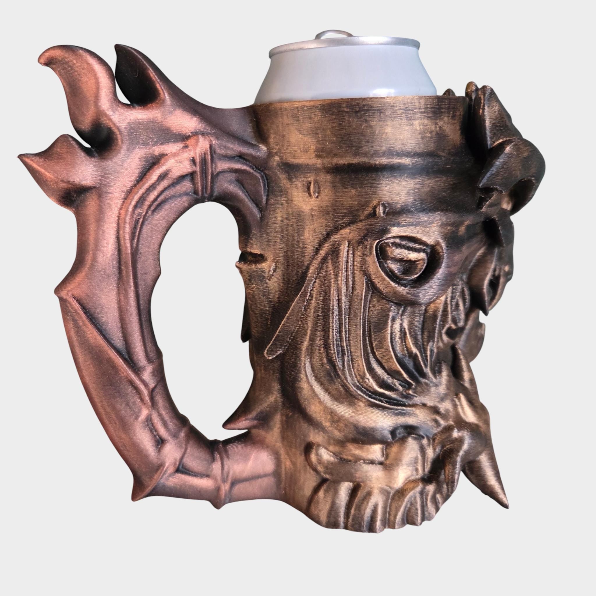 Wyvern Can Holder Mug – Fantasy Tankard for 330 ml and 500 ml (12 oz / 16–16.9 oz) Cans | Perfect for DND and Tabletop Gaming