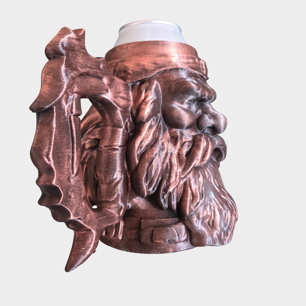 Battle dwarf Can Holder Mug – Fantasy Tankard for 330 ml and 500 ml (12 oz / 16–16.9 oz) Cans | Perfect for DND and Tabletop Gaming