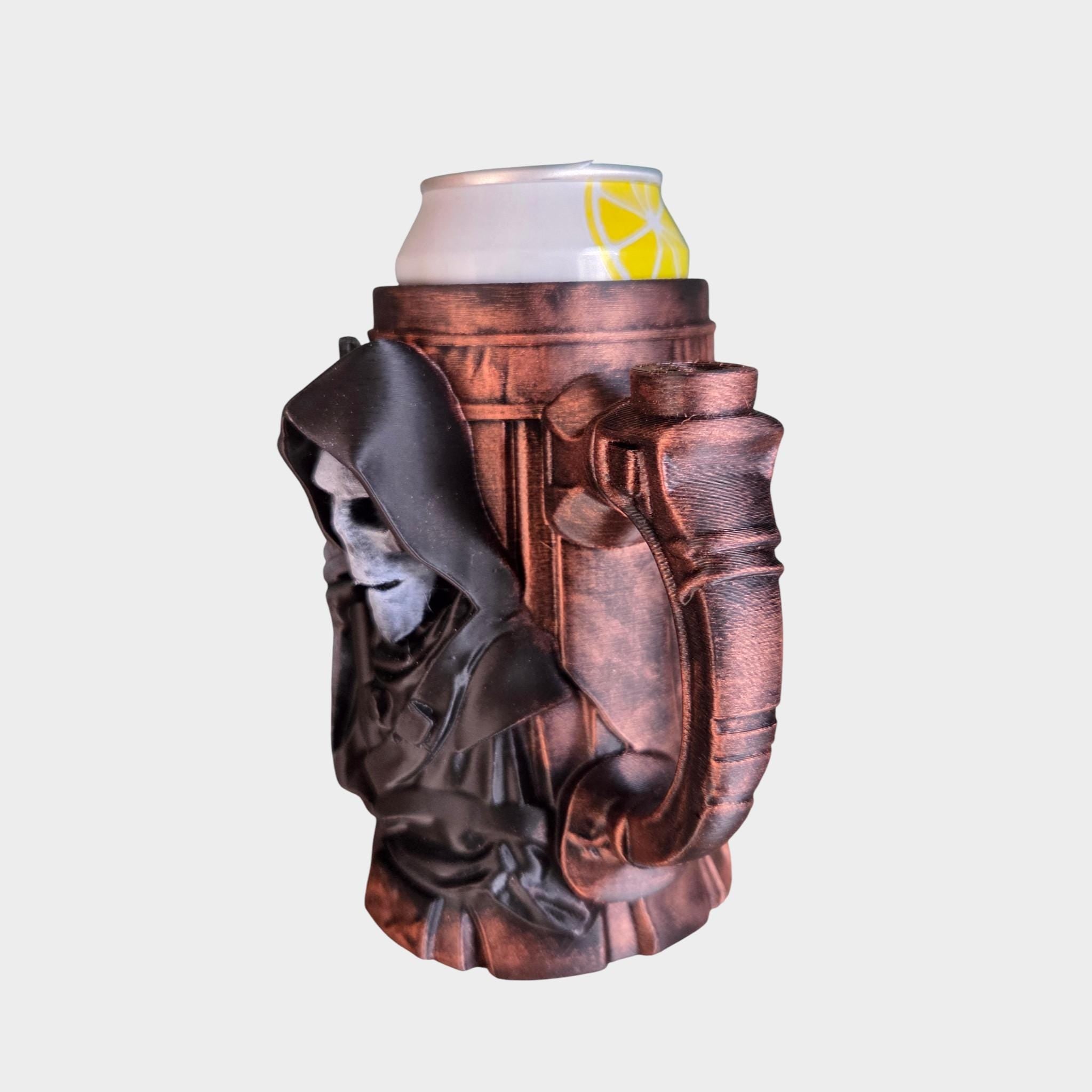 Grim reaper Can Holder Mug – Fantasy Tankard for 330 ml and 500 ml (12 oz / 16–16.9 oz) Cans | Perfect for DND and Tabletop Gaming