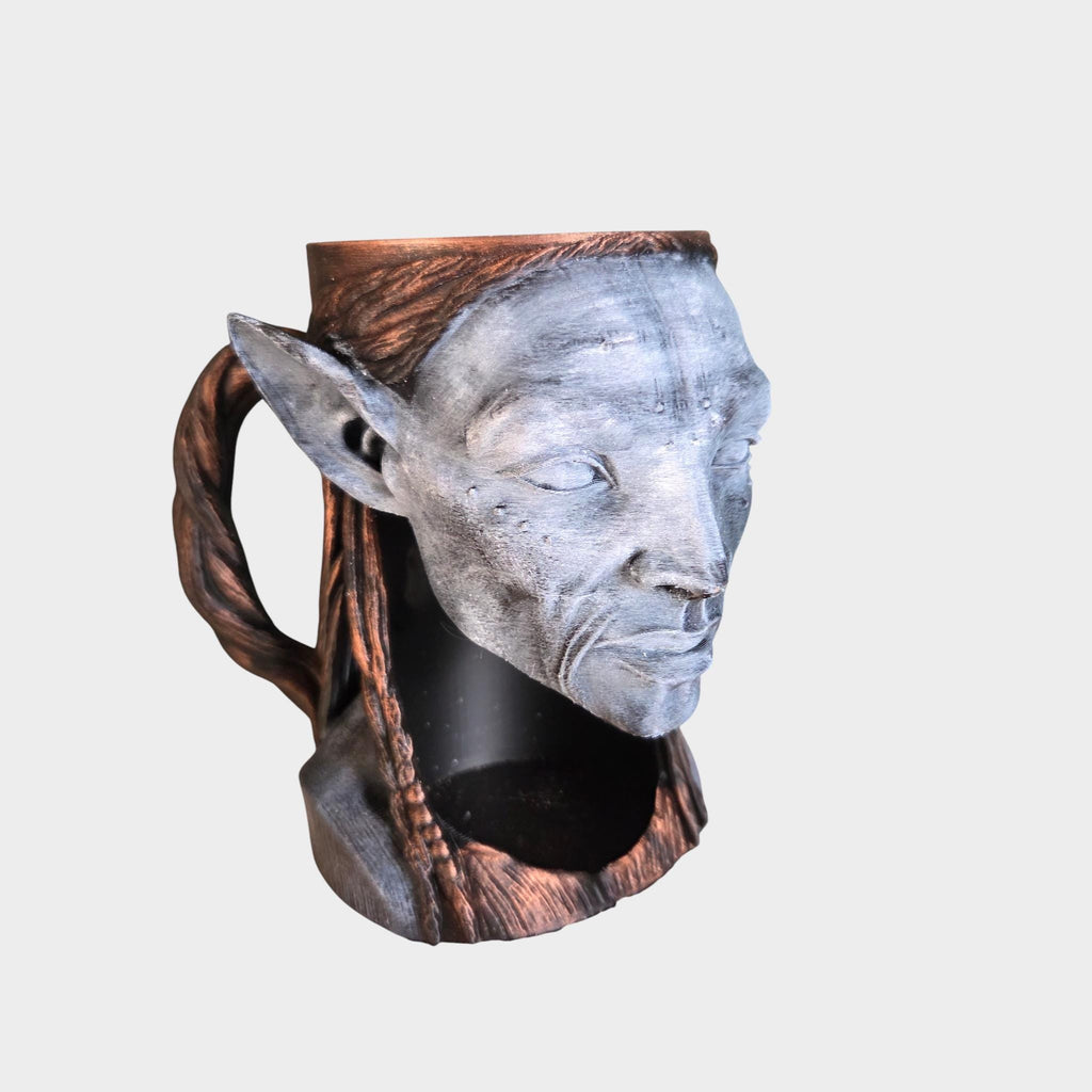 Dark elf rider Can Holder Mug – Fantasy Tankard for 330 ml and 500 ml (12 oz / 16–16.9 oz) Cans | Perfect for DND and Tabletop Gaming