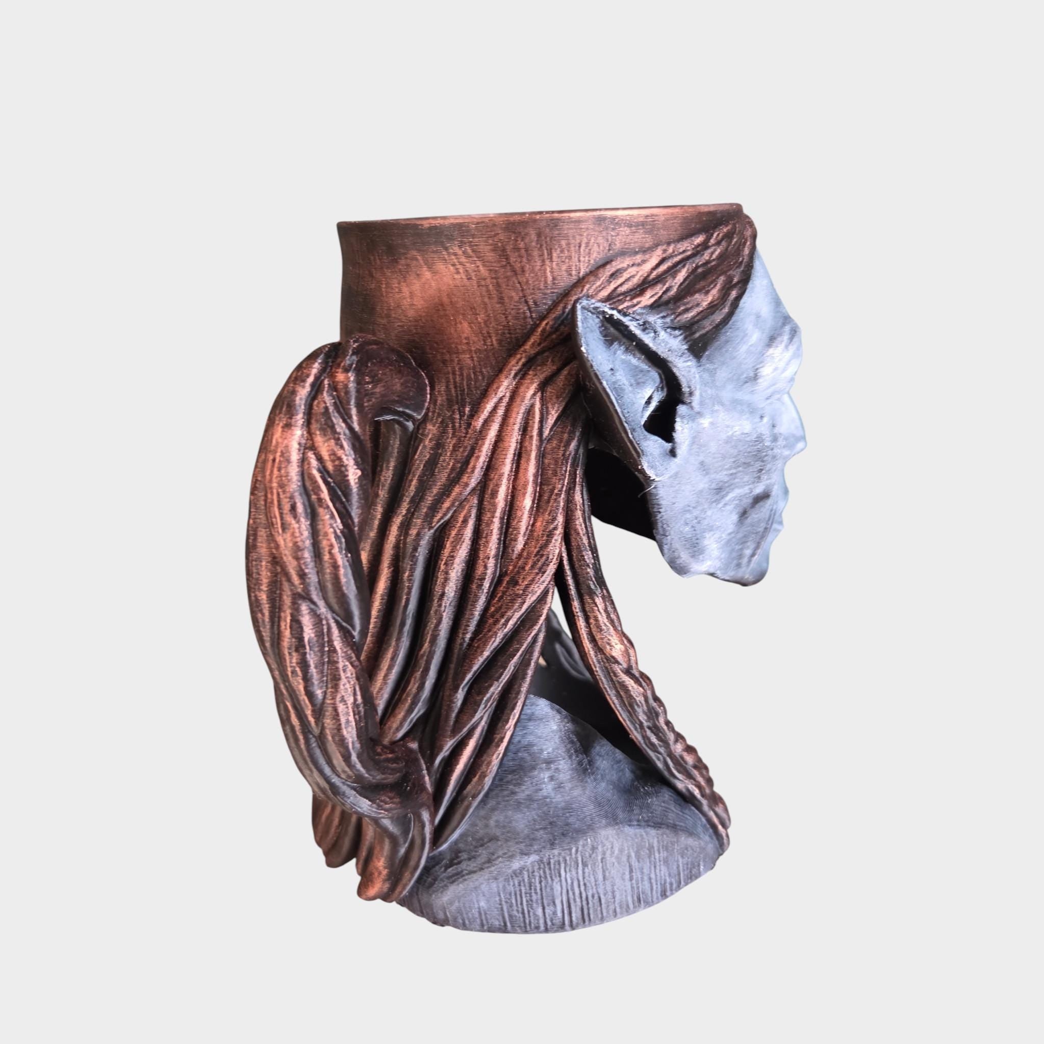 Dark elf rider Can Holder Mug – Fantasy Tankard for 330 ml and 500 ml (12 oz / 16–16.9 oz) Cans | Perfect for DND and Tabletop Gaming