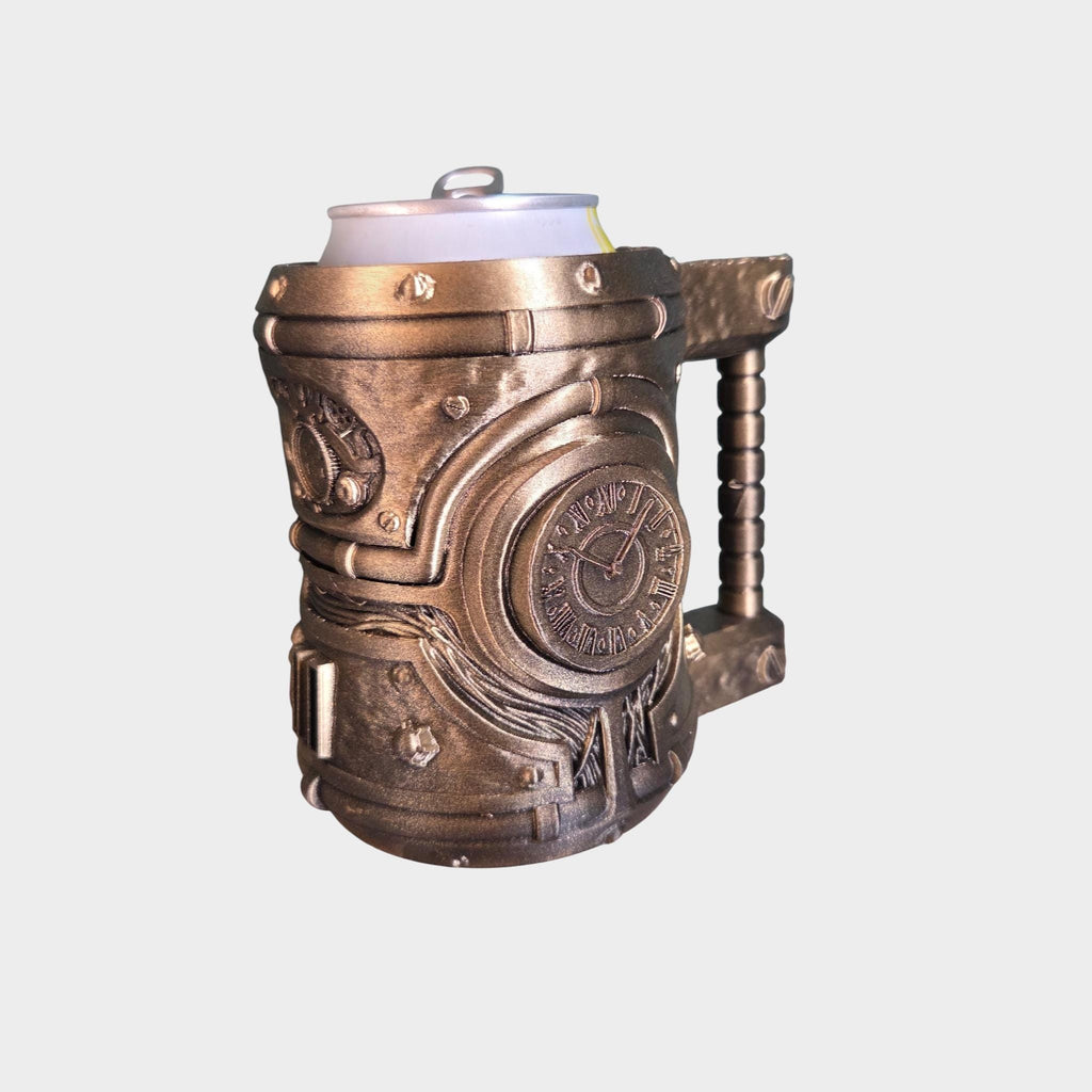 Golden time Can Holder Mug – Fantasy Tankard for 330 ml and 500 ml (12 oz / 16–16.9 oz) Cans | Perfect for DND and Tabletop Gaming