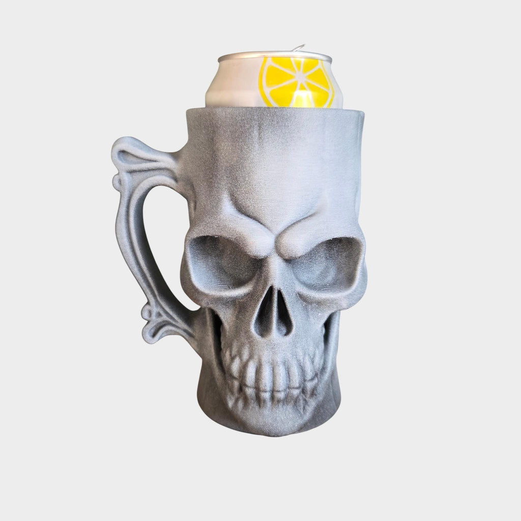 Skull Can Holder Mug – Fantasy Tankard for 330 ml and 500 ml (12 oz / 16–16.9 oz) Cans | Perfect for DND and Tabletop Gaming