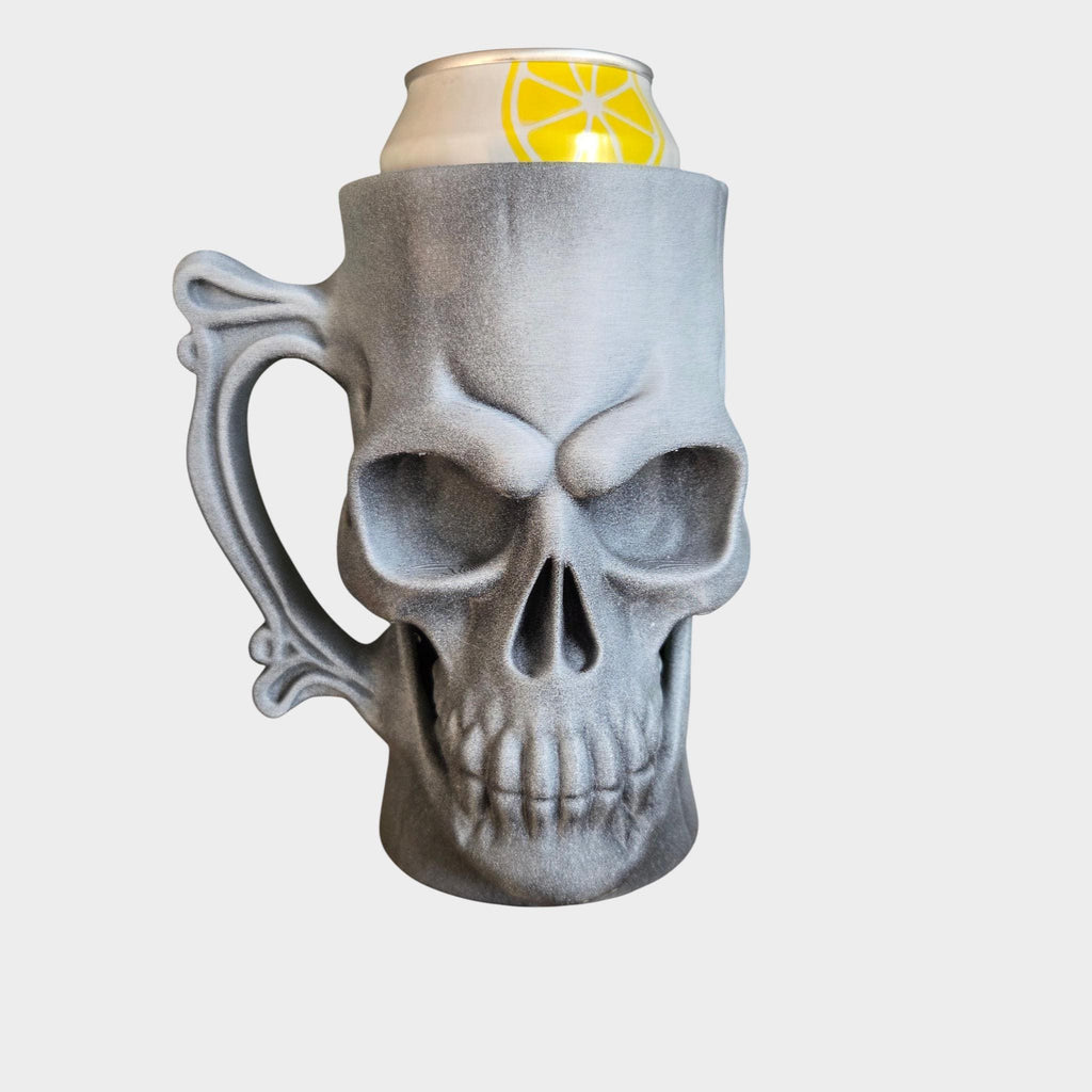 Skull Can Holder Mug – Fantasy Tankard for 330 ml and 500 ml (12 oz / 16–16.9 oz) Cans | Perfect for DND and Tabletop Gaming