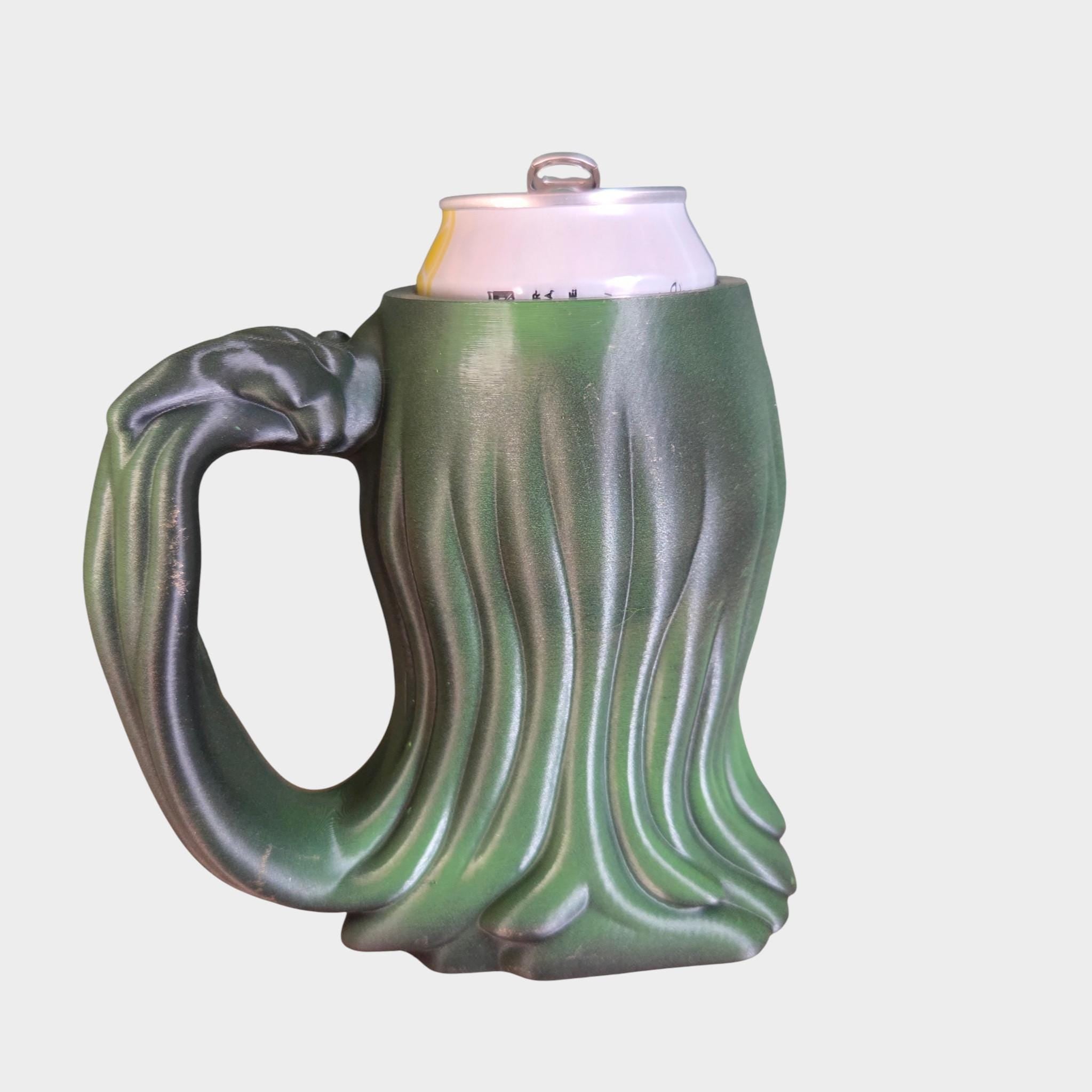 Alien Can Holder Mug – Fantasy Tankard for 330 ml and 500 ml (12 oz / 16–16.9 oz) Cans | Perfect for DND and Tabletop Gaming