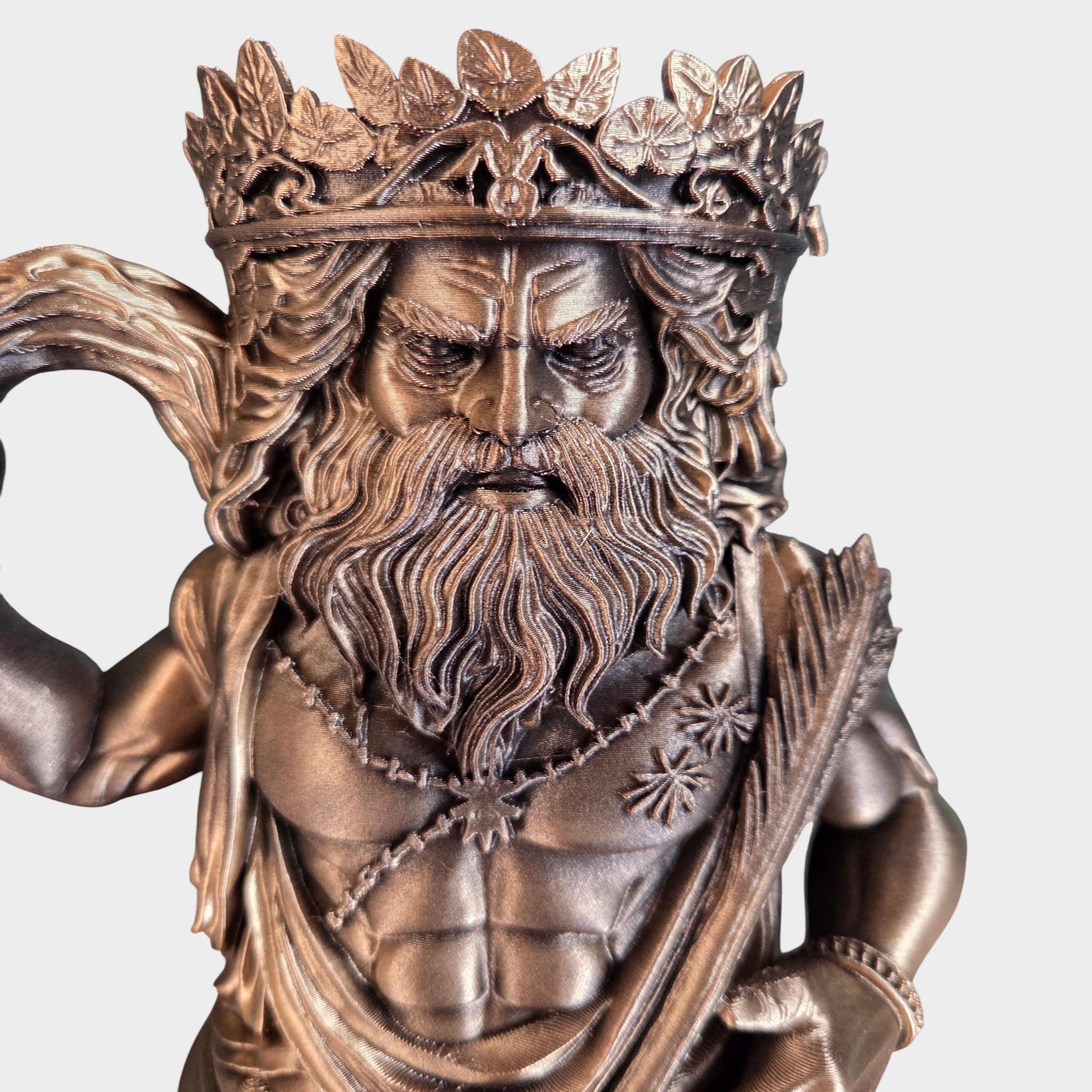 Zeus Can Holder Mug – Fantasy Tankard for 330 ml and 500 ml (12 oz / 16–16.9 oz) Cans | Perfect for DND and Tabletop Gaming