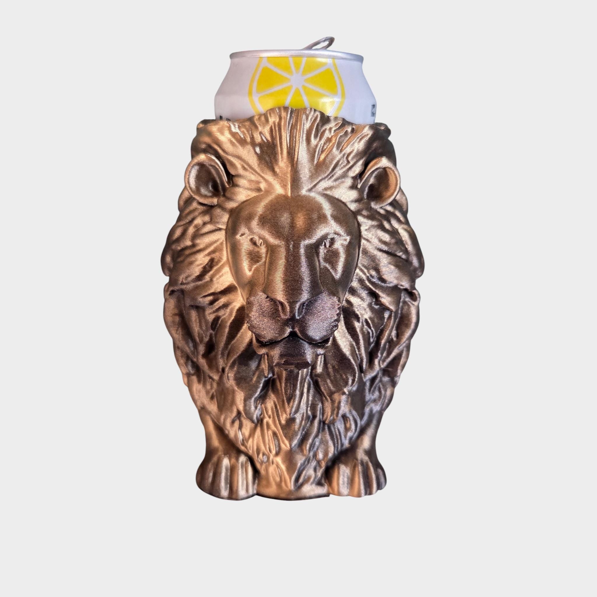 Lion Can Holder Mug – Fantasy Tankard for 330 ml and 500 ml (12 oz / 16–16.9 oz) Cans | Perfect for DND and Tabletop Gaming