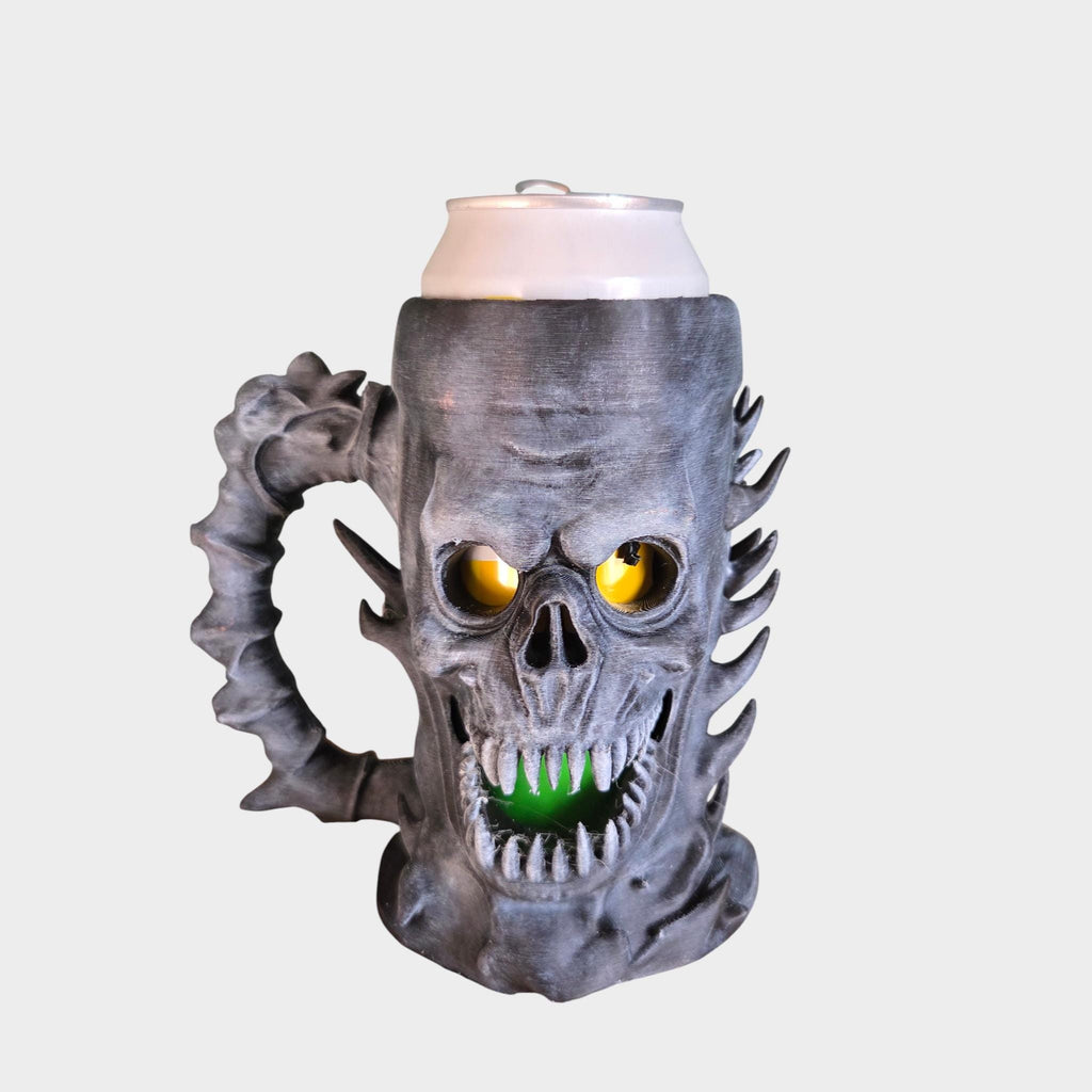 Fire demon Can Holder Mug – Fantasy Tankard for 330 ml and 500 ml (12 oz / 16–16.9 oz) Cans | Perfect for DND and Tabletop Gaming