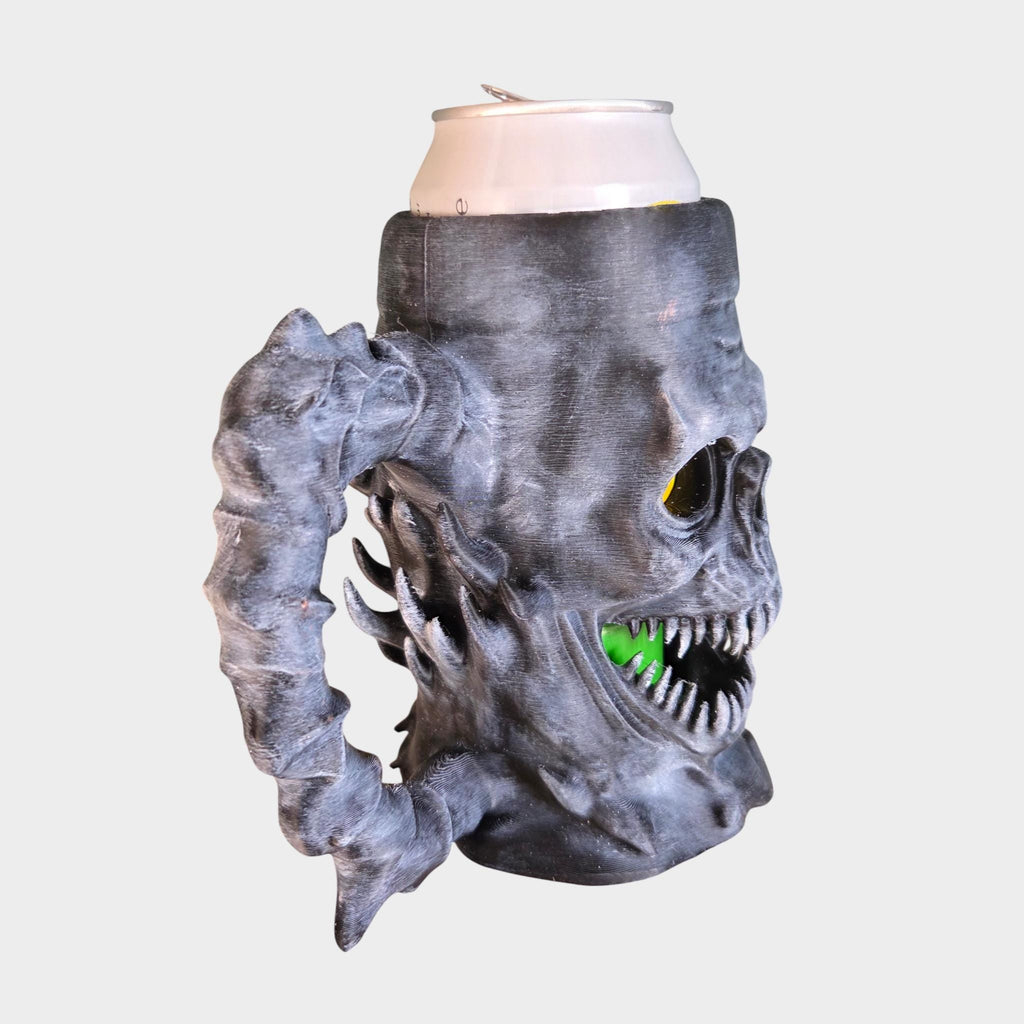 Fire demon Can Holder Mug – Fantasy Tankard for 330 ml and 500 ml (12 oz / 16–16.9 oz) Cans | Perfect for DND and Tabletop Gaming