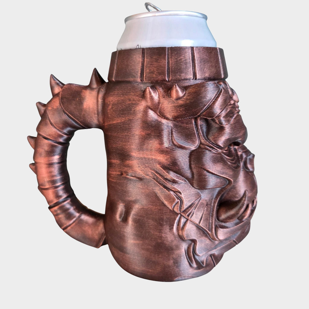 Ogre Can Holder Mug – Fantasy Tankard for 330 ml and 500 ml (12 oz / 16–16.9 oz) Cans | Perfect for DND and Tabletop Gaming