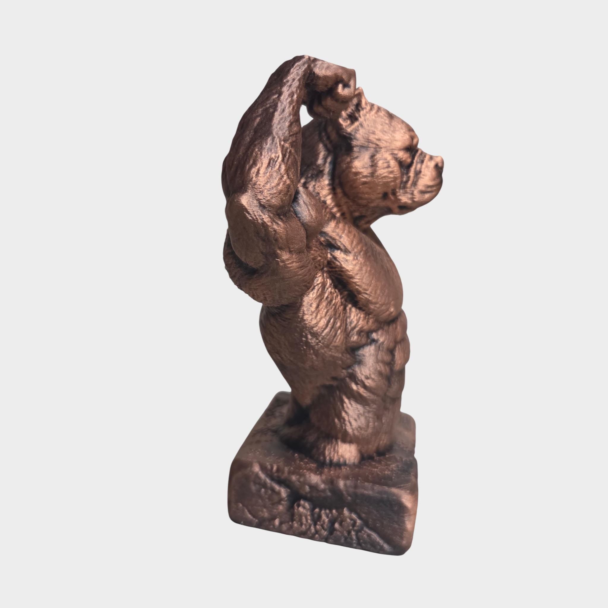 Muscular Bulldog Bust – Strong Dog Sculpture – Gothic Home Decor – Gym Decor Statue – Powerful Animal Figurine