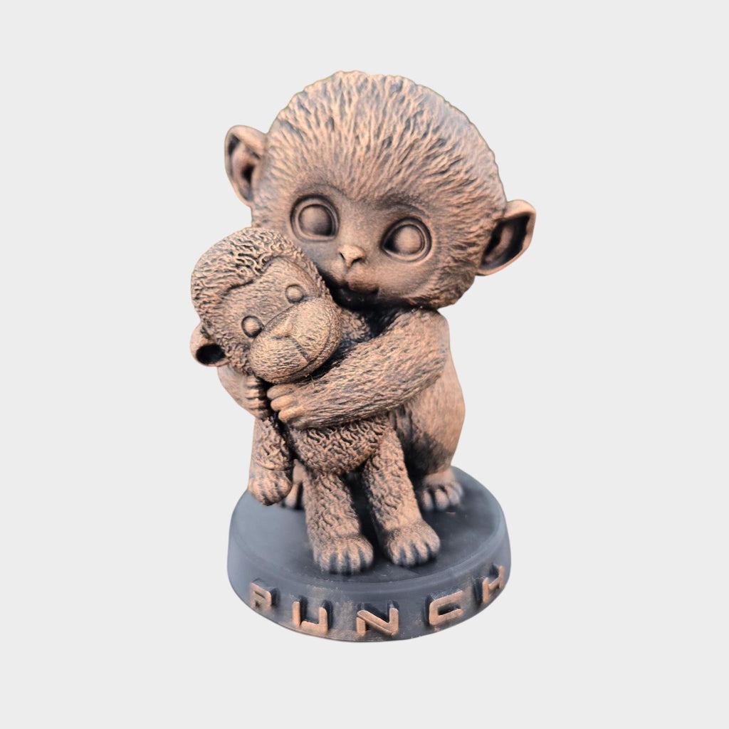 Punch the Monkey Collectible Figurine | Heartwarming Viral Zoo Monkey Decor