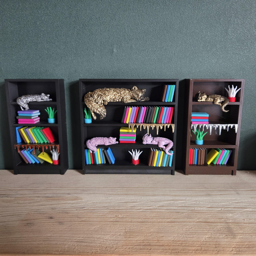Miniature Bookshelf – Display Cabinet - Book nook bookshelf decor gift for him or her