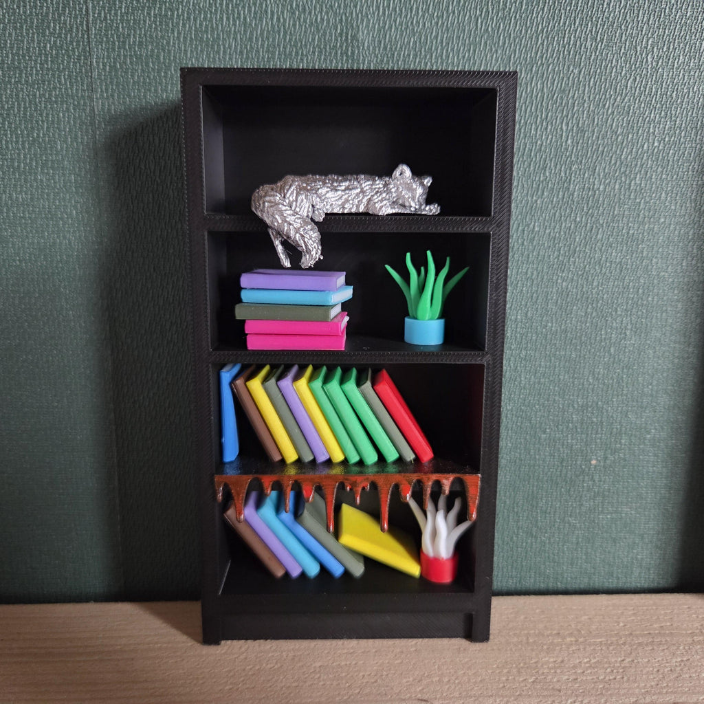 Miniature Bookshelf – Display Cabinet - Book nook bookshelf decor gift for him or her