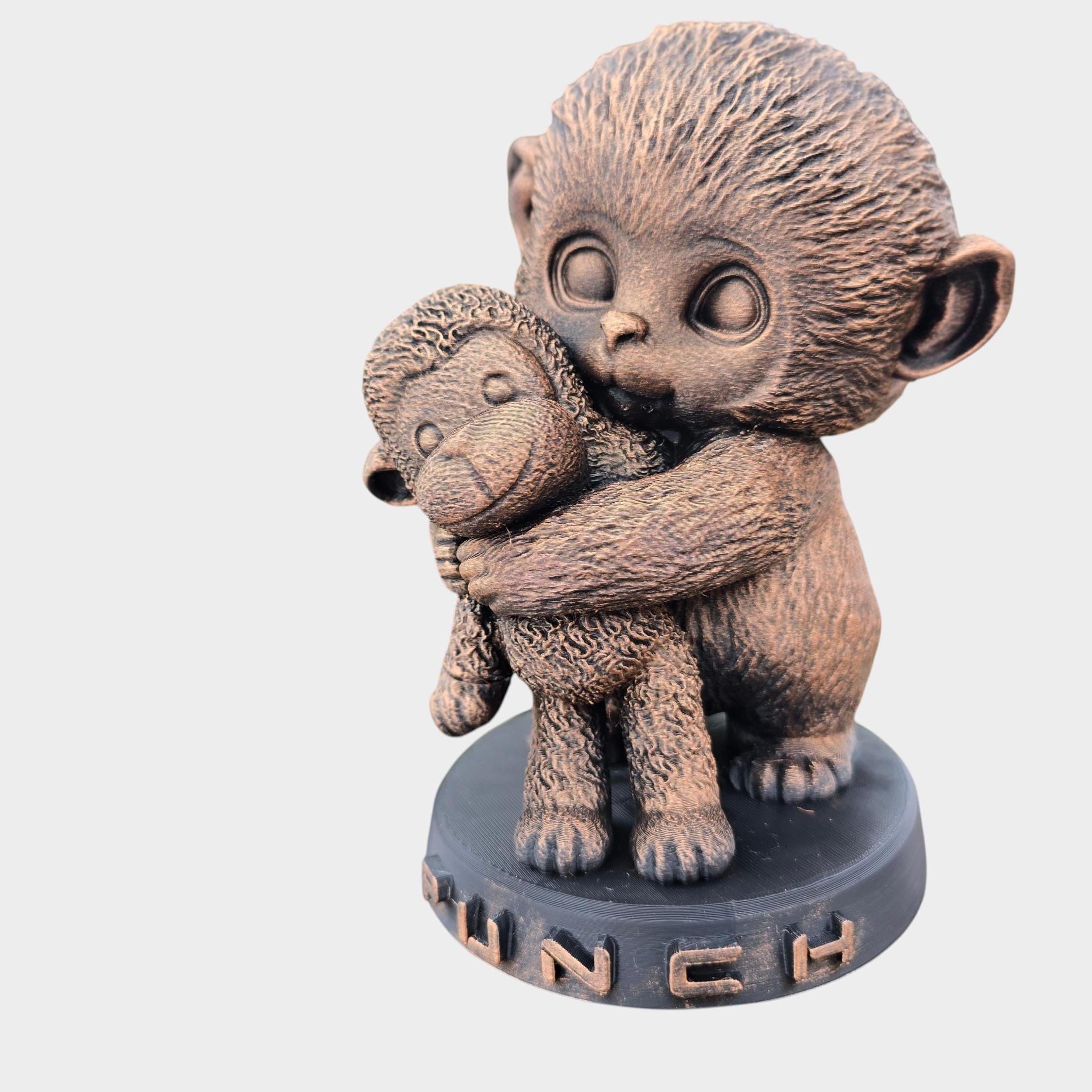 Punch the Monkey Collectible Figurine | Heartwarming Viral Zoo Monkey Decor