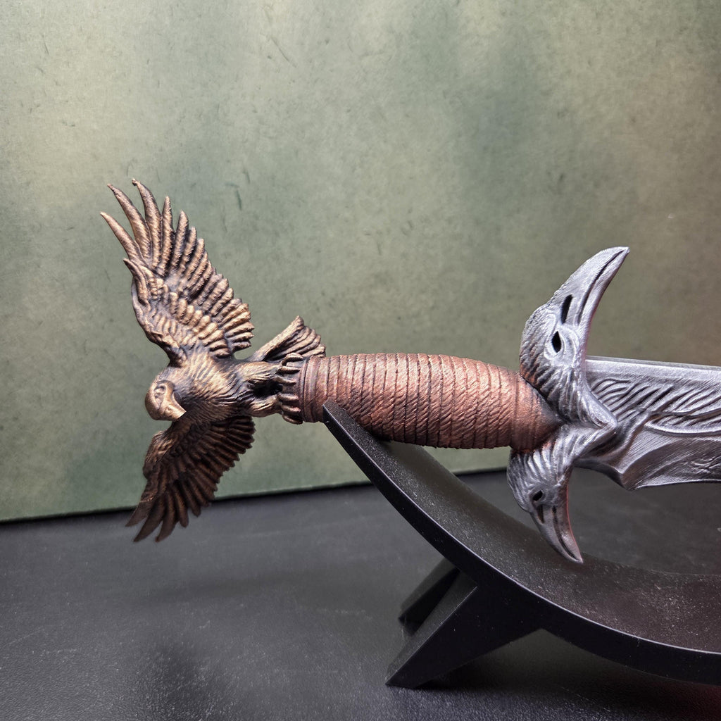 Fantasy Dagger with Display Stand, Decorative Dagger, Medieval Shelf Decor, Gothic Home Decor, Fantasy Gift, Collector Display