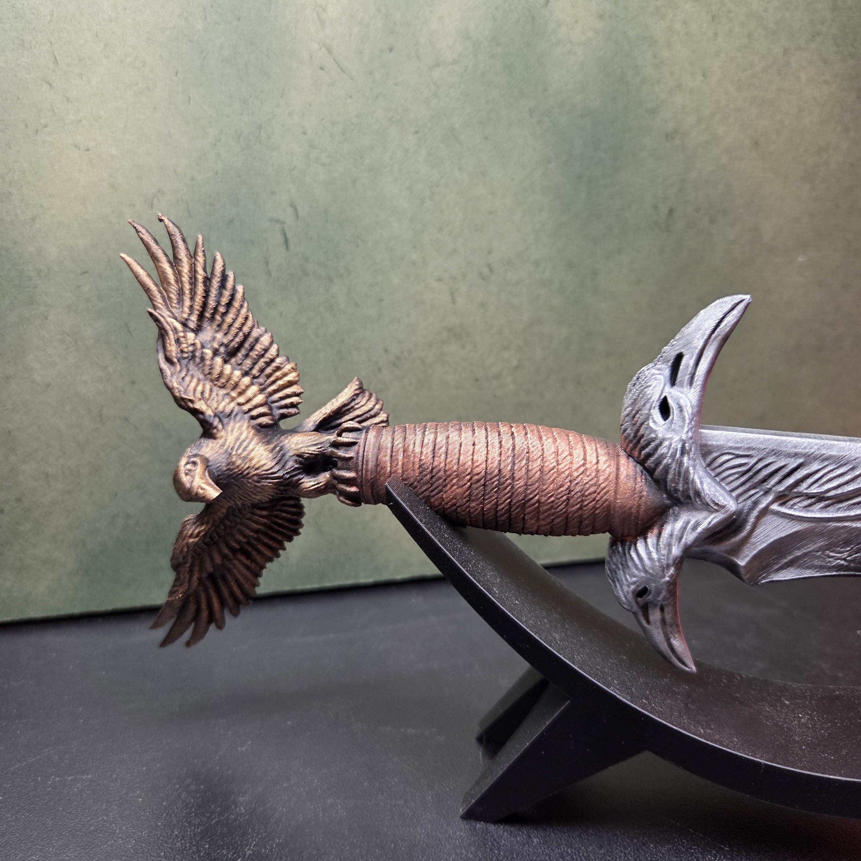 Fantasy Dagger with Display Stand, Decorative Dagger, Medieval Shelf Decor, Gothic Home Decor, Fantasy Gift, Collector Display