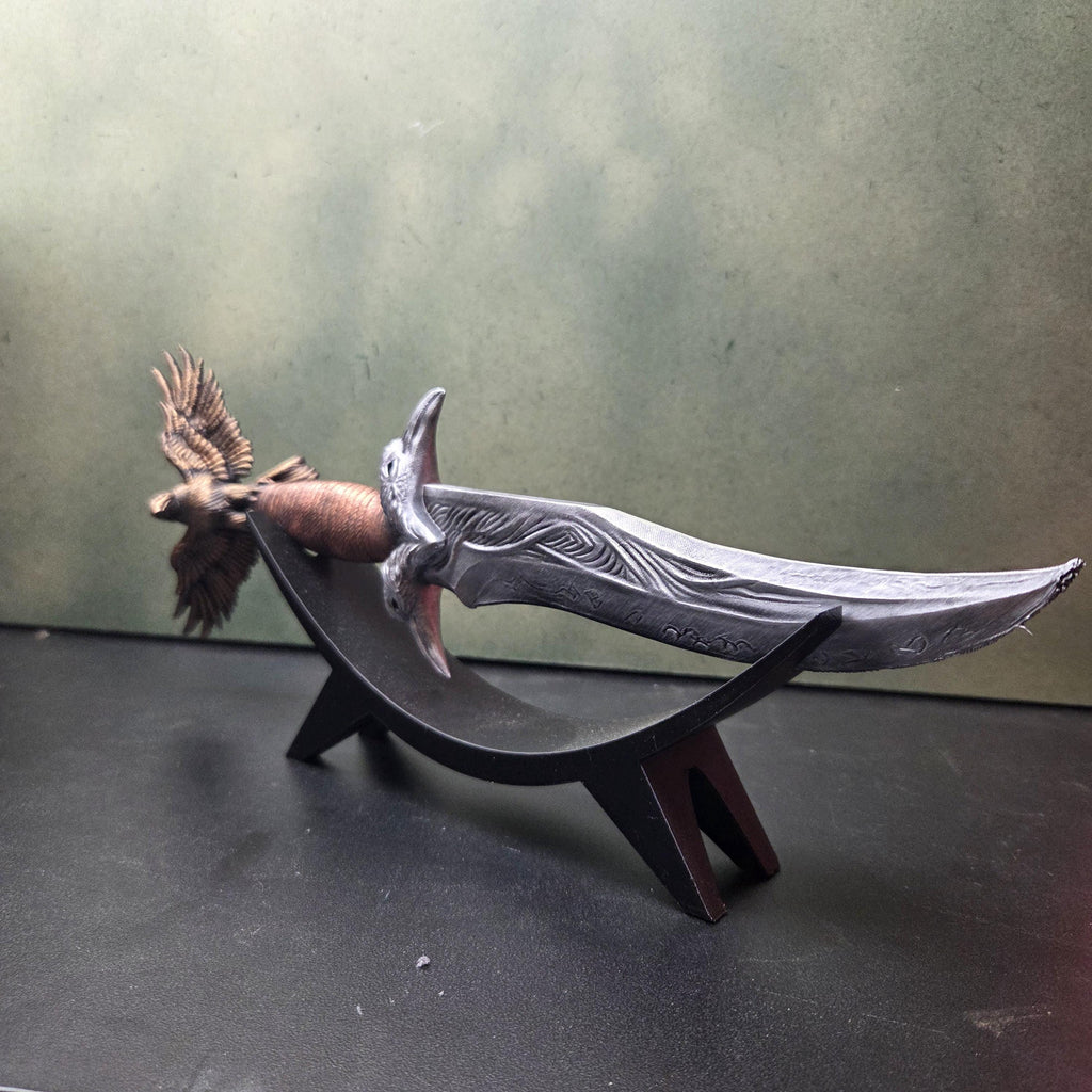 Fantasy Dagger with Display Stand, Decorative Dagger, Medieval Shelf Decor, Gothic Home Decor, Fantasy Gift, Collector Display