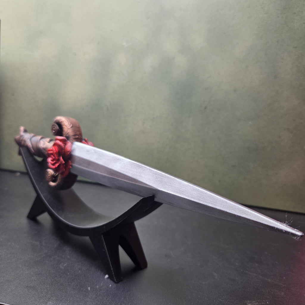 Fantasy Dagger with Display Stand, Decorative Dagger, Medieval Shelf Decor, Gothic Home Decor, Fantasy Gift, Collector Display