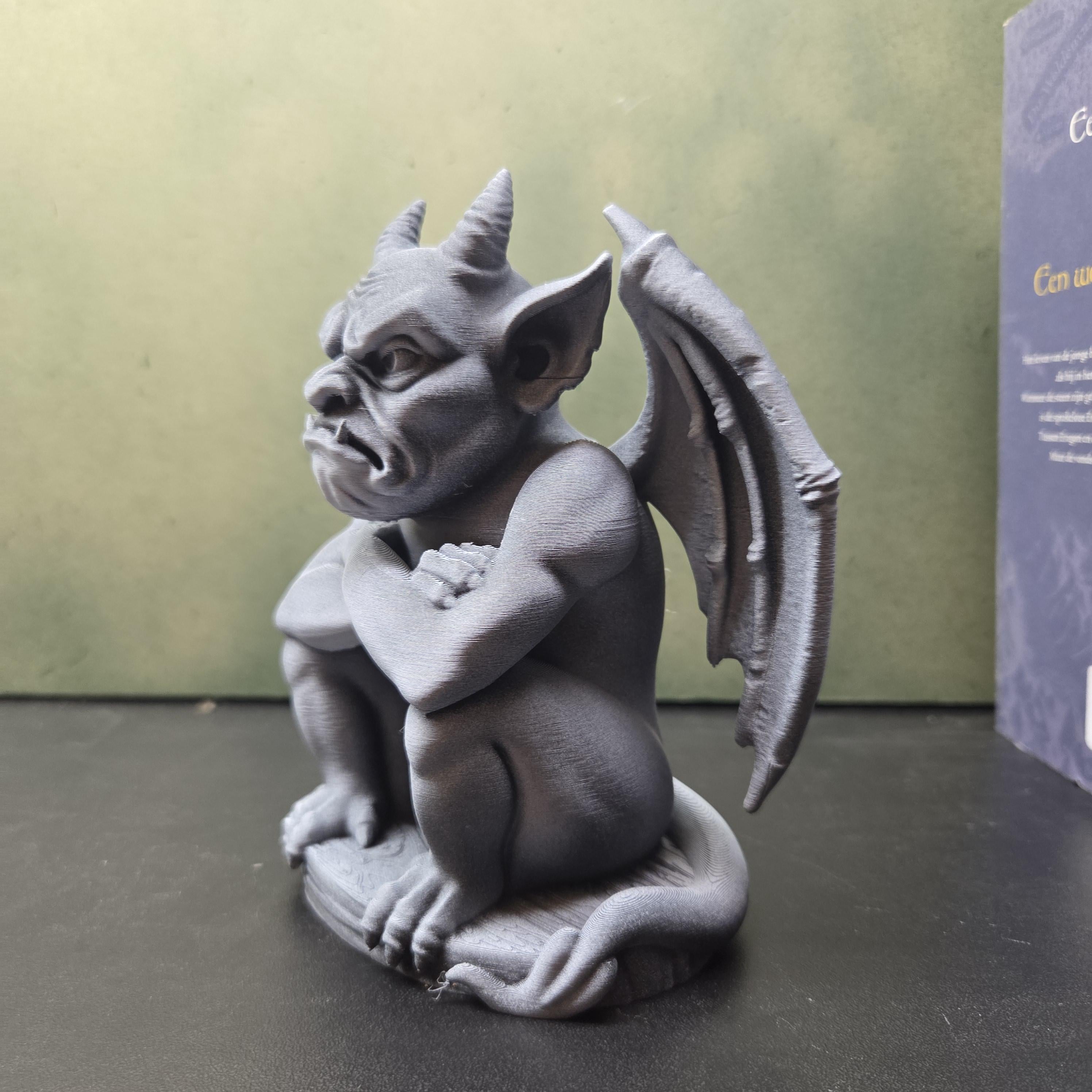 Gargoyle Statue, Gothic Shelf Decor, Winged Demon Figurine, Dark Academia Decor, Fantasy Bookish Gift, Gothic Home Decor