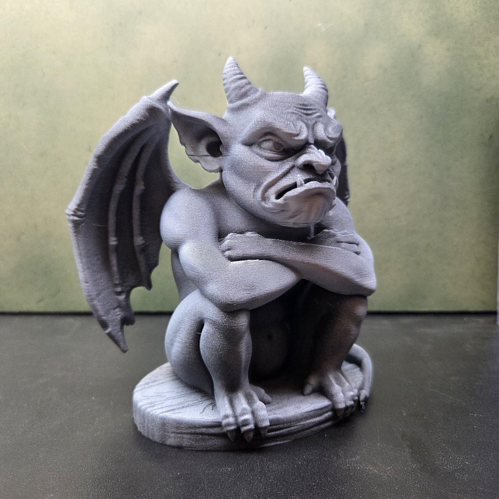 Gargoyle Statue, Gothic Shelf Decor, Winged Demon Figurine, Dark Academia Decor, Fantasy Bookish Gift, Gothic Home Decor
