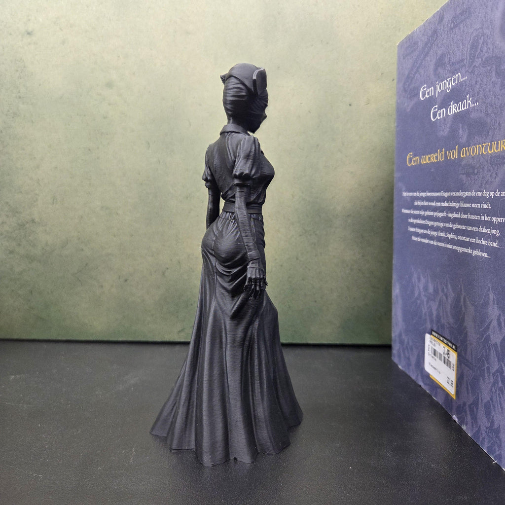 Gothic nurse Woman Statue, Gothic Figurine, Dark Fantasy Decor, Faceless Lady Sculpture, Creepy Elegant Decor, Horror Shelf Decor