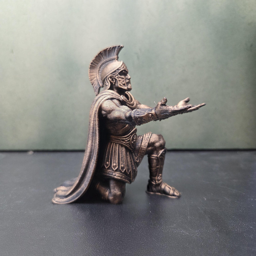 Spartan Warrior Pen Holder, Gladiator Desk Decor, Roman Soldier Pen Stand, Fantasy Office Decor, History Gift, Desk Organizer