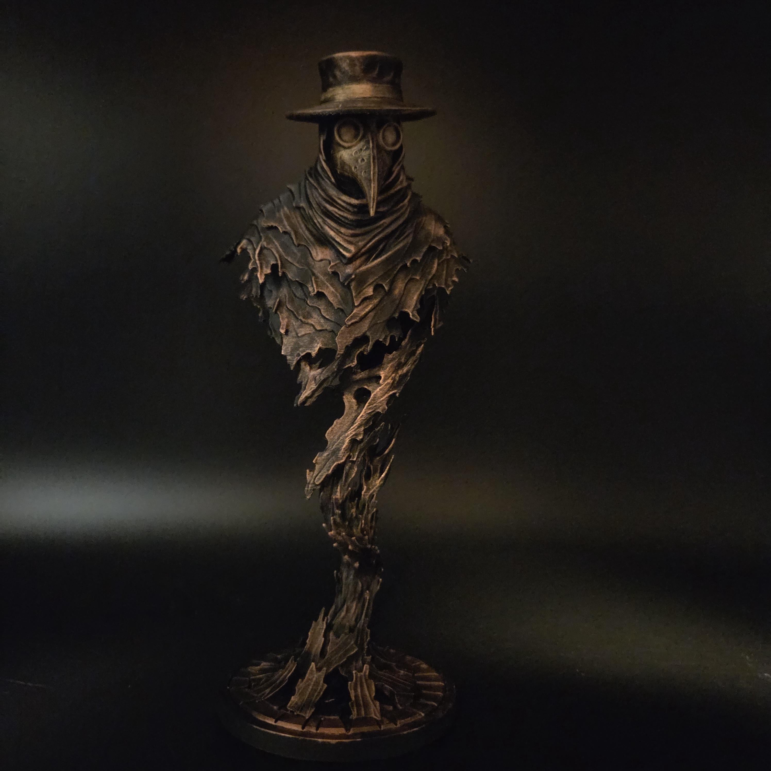 Plague Doctor Statue | Gothic Dark Academia Decor | Macabre Figurine | Bronze Finish | Horror Shelf Decor | Spooky Gothic Gift
