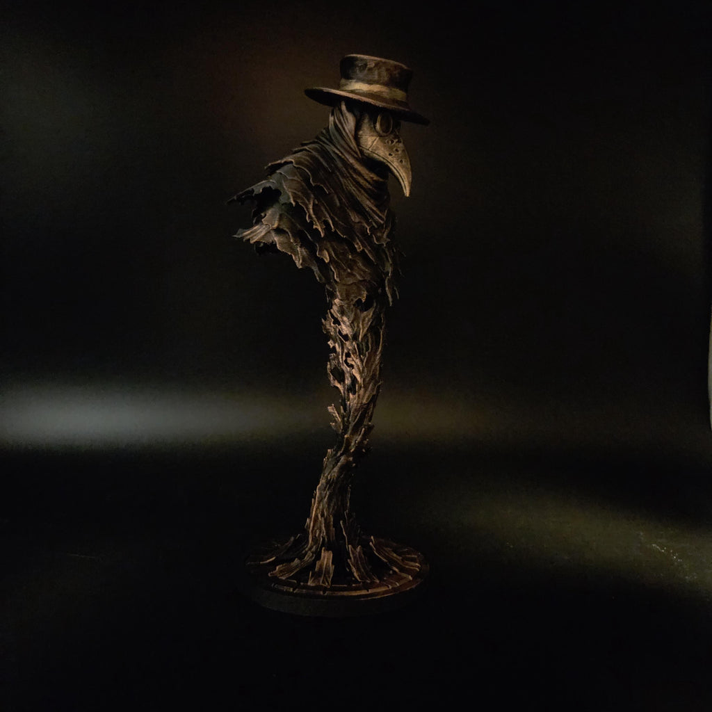 Plague Doctor Statue | Gothic Dark Academia Decor | Macabre Figurine | Bronze Finish | Horror Shelf Decor | Spooky Gothic Gift