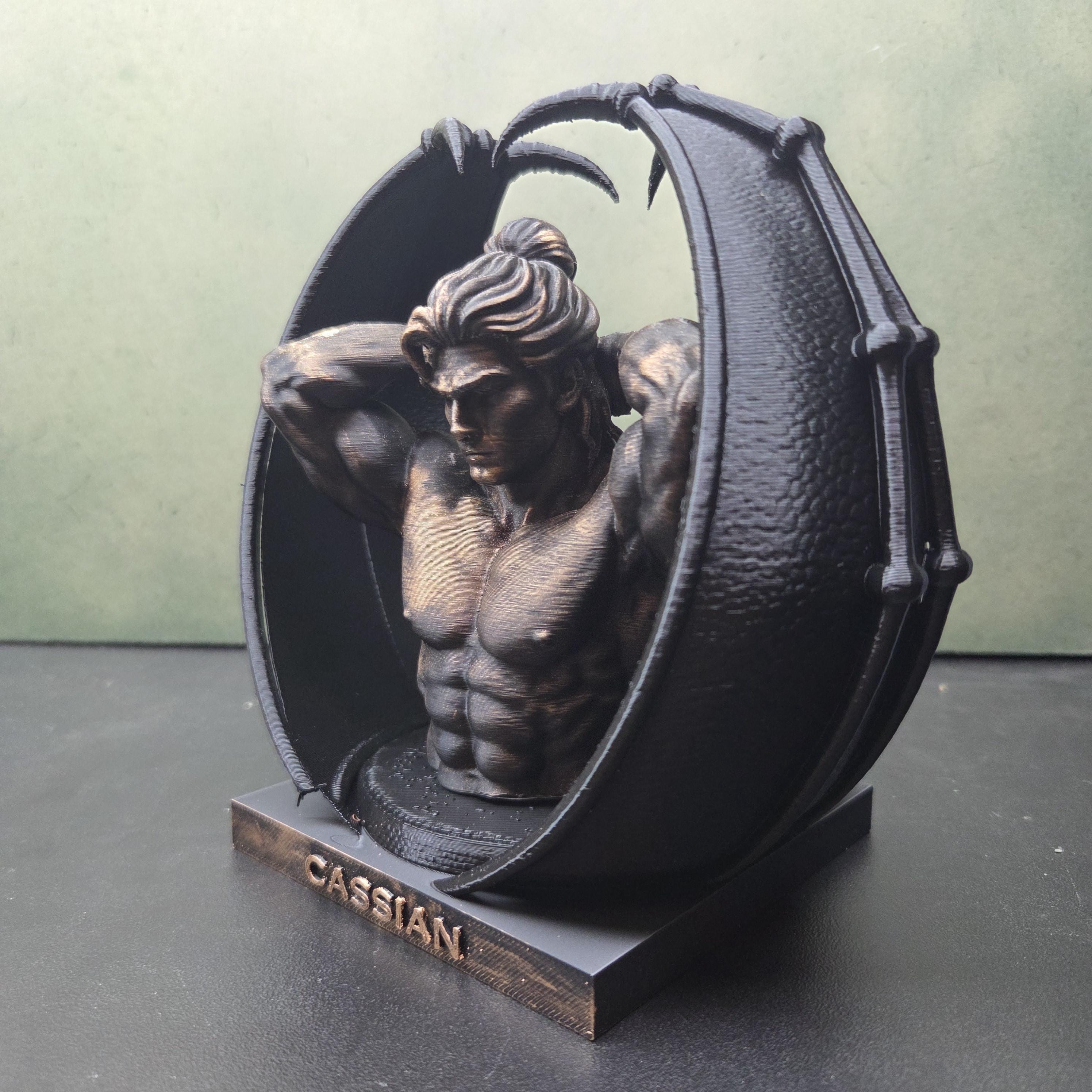 ACOTAR Bat Boys Statue | Rhysand Cassian Azriel | Night Court Book Decor | Romantasy Bookshelf Decor | Fantasy Fae Gift