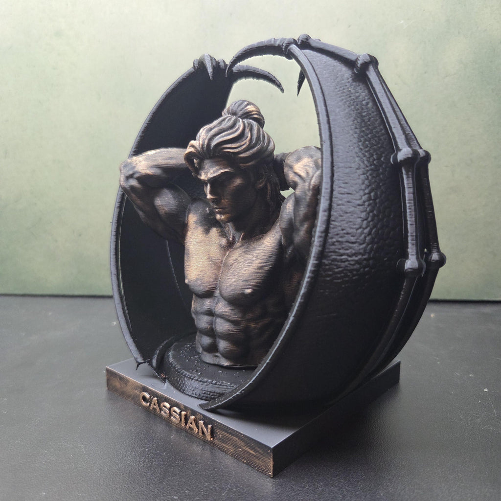 ACOTAR Rhysand Bat Boys Statue | Rhysand Cassian Azriel | Night Court Book Decor | Romantasy Bookshelf Decor | Fantasy Fae Gift