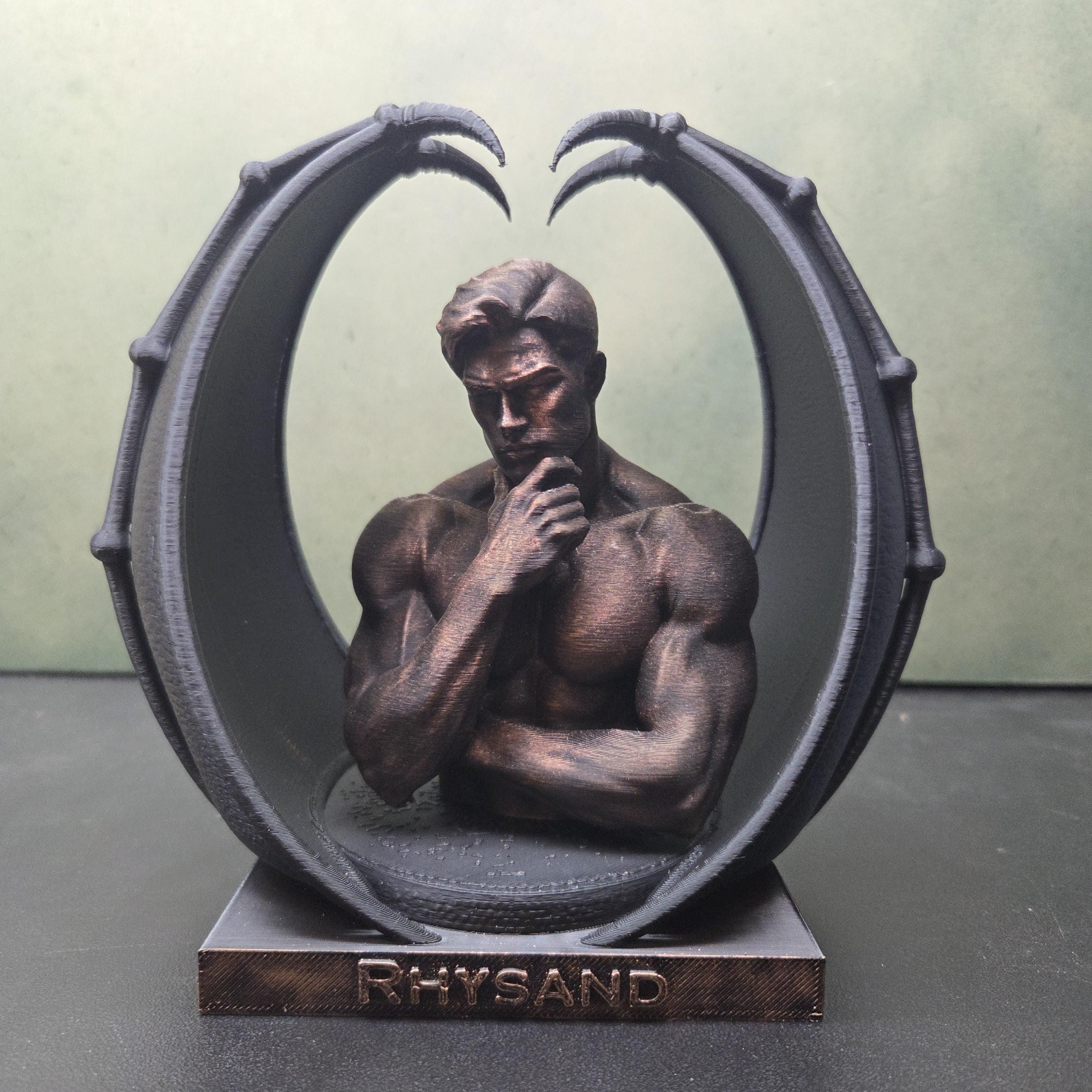 ACOTAR Rhysand Bat Boys Statue | Rhysand Cassian Azriel | Night Court Book Decor | Romantasy Bookshelf Decor | Fantasy Fae Gift