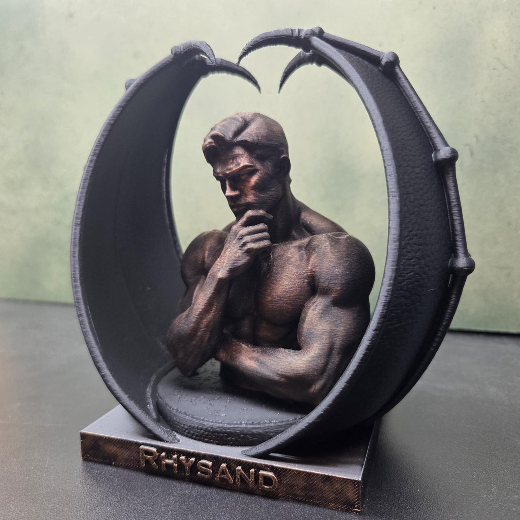 ACOTAR Cassian Bat Boys Statue | Rhysand Cassian Azriel | Night Court Book Decor | Romantasy Bookshelf Decor | Fantasy Fae Gift