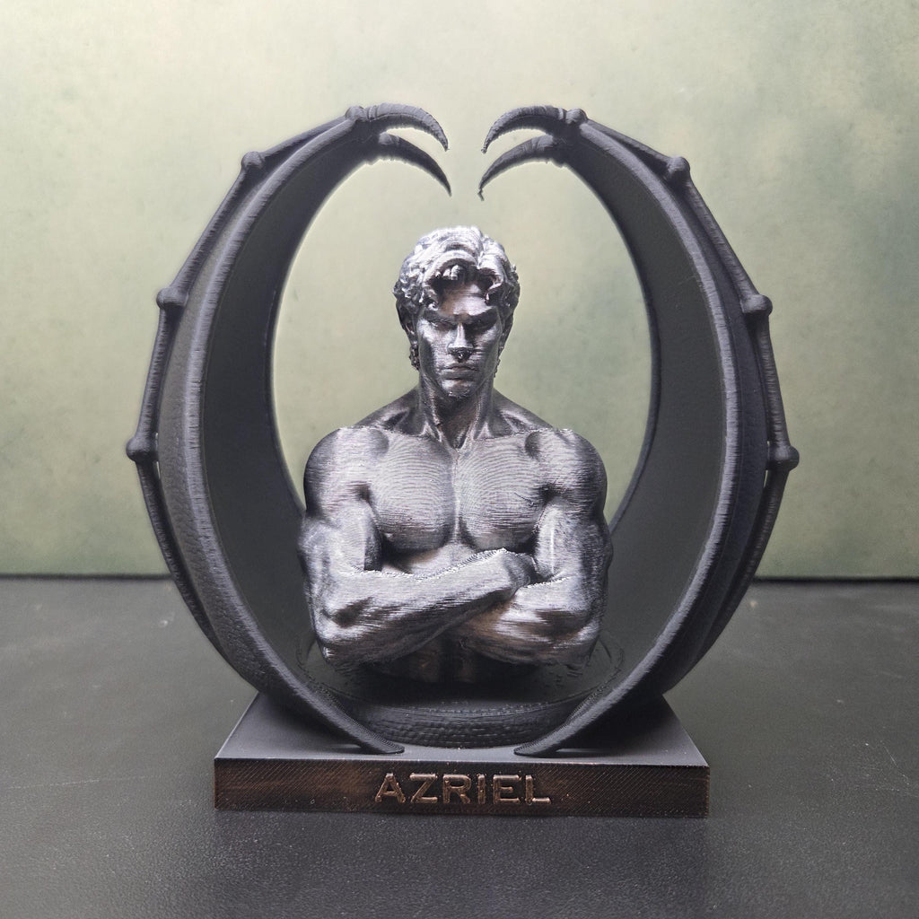 ACOTAR Azriel Bat Boys Statue | Rhysand Cassian Azriel | Night Court Book Decor | Romantasy Bookshelf Decor | Fantasy Fae Gift