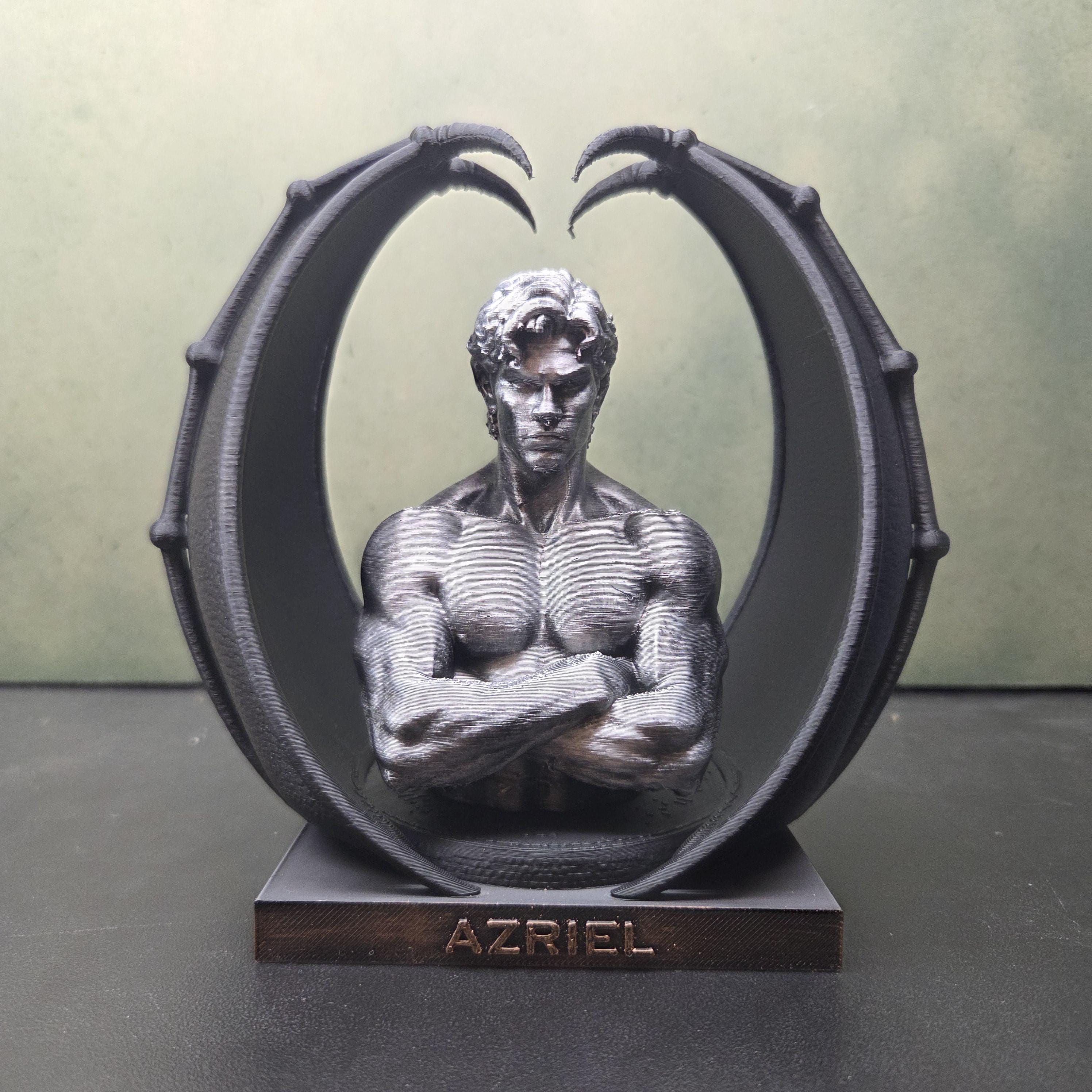 ACOTAR Azriel Bat Boys Statue | Rhysand Cassian Azriel | Night Court Book Decor | Romantasy Bookshelf Decor | Fantasy Fae Gift
