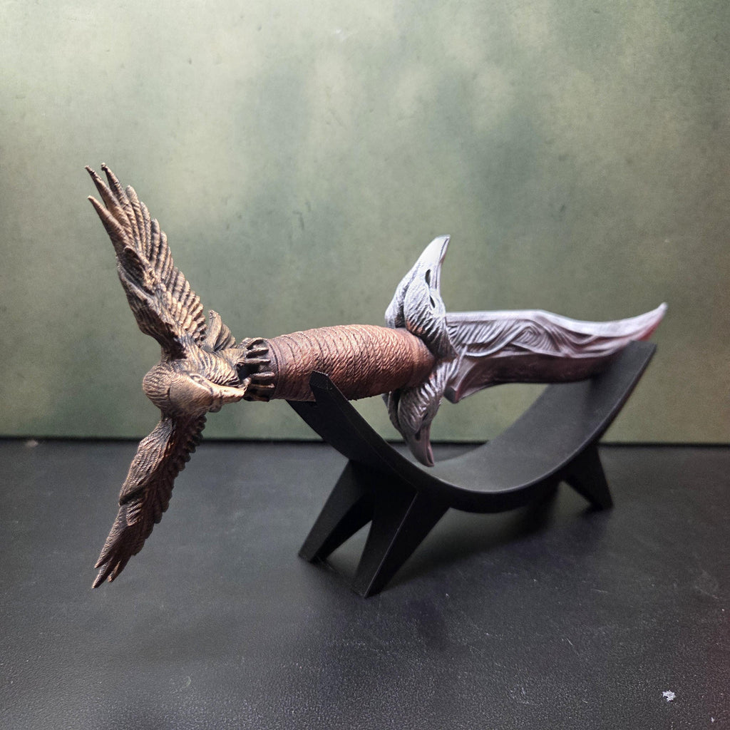Fantasy Dagger with Display Stand, Decorative Dagger, Medieval Shelf Decor, Gothic Home Decor, Fantasy Gift, Collector Display