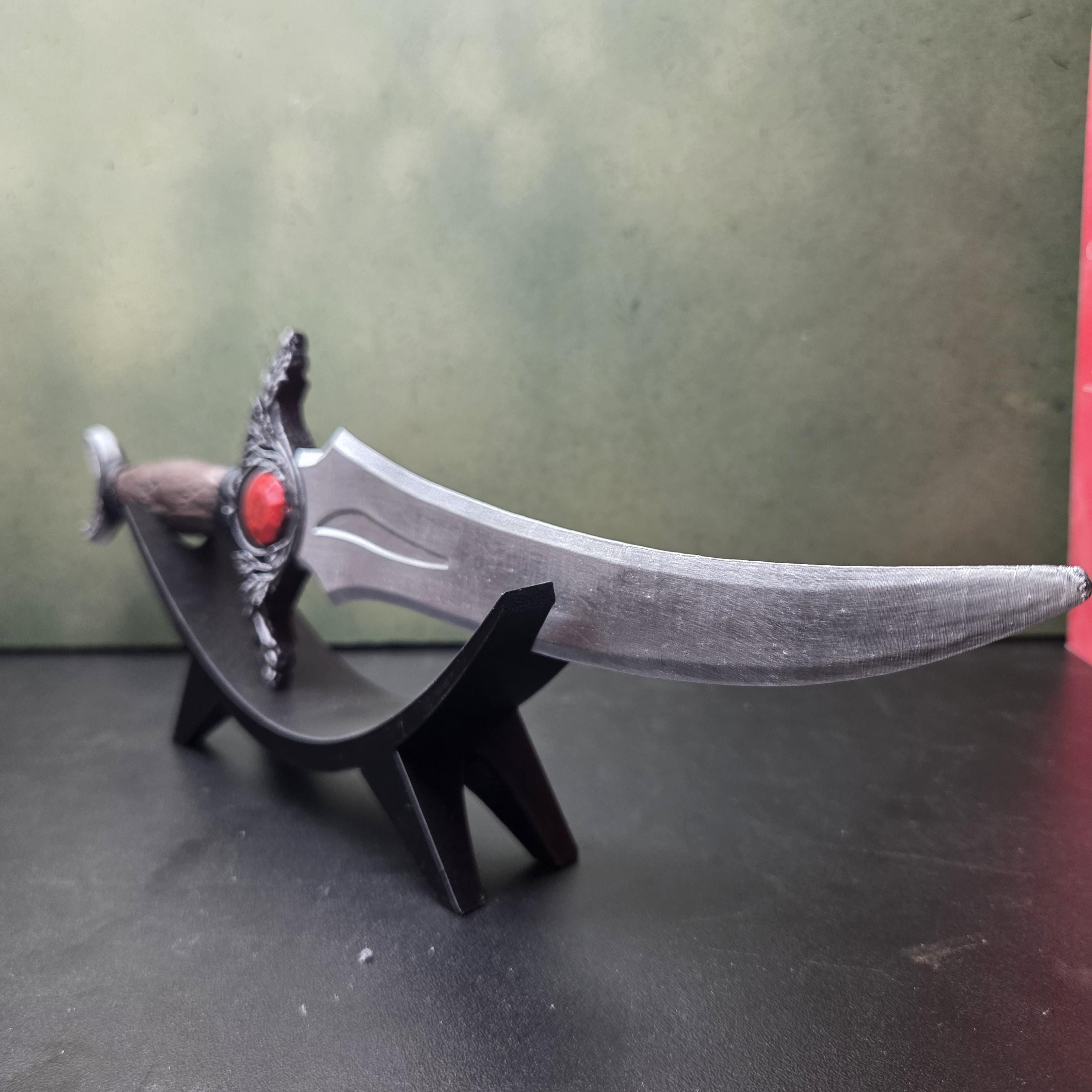 Fantasy Dagger with Display Stand, Decorative Dagger, Medieval Shelf Decor, Gothic Home Decor, Fantasy Gift, Collector Display