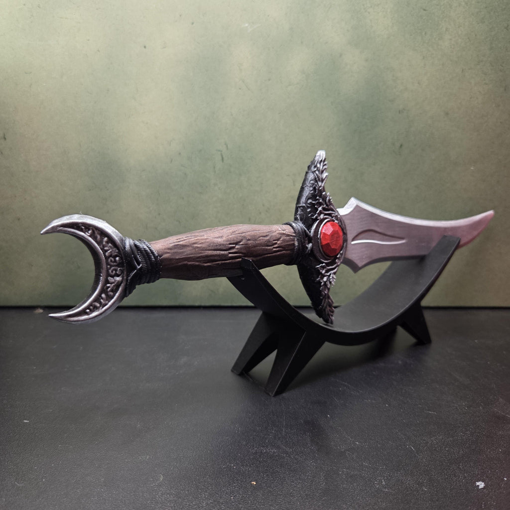 Fantasy Dagger with Display Stand, Decorative Dagger, Medieval Shelf Decor, Gothic Home Decor, Fantasy Gift, Collector Display