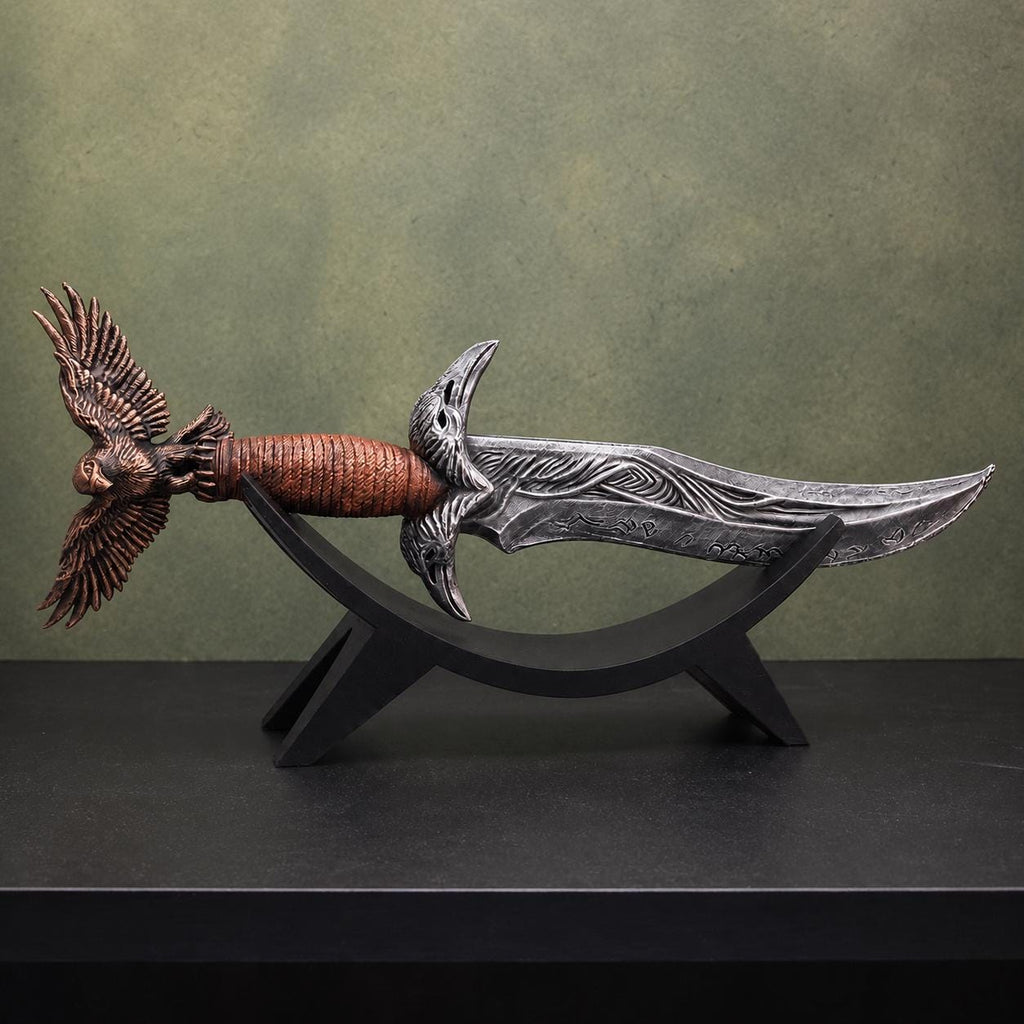 Fantasy Dagger with Display Stand, Decorative Dagger, Medieval Shelf Decor, Gothic Home Decor, Fantasy Gift, Collector Display